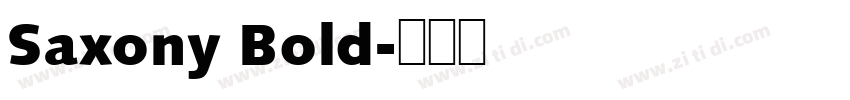 Saxony Bold字体转换